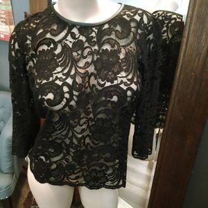 Stunning Black lace top